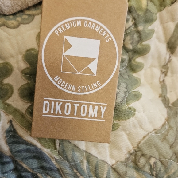 DIKOTOMY Contrast jersey longsleeve raglan crew neck tee. Taupe/tan. Size XL NWT - Picture 4 of 10